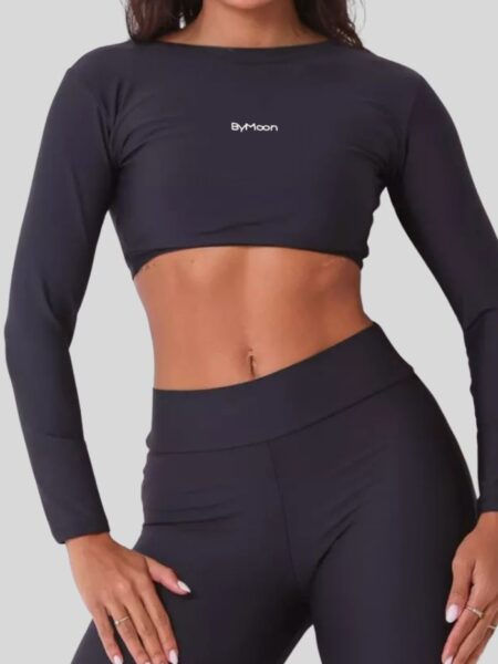 CROPPED MANGA LONGA